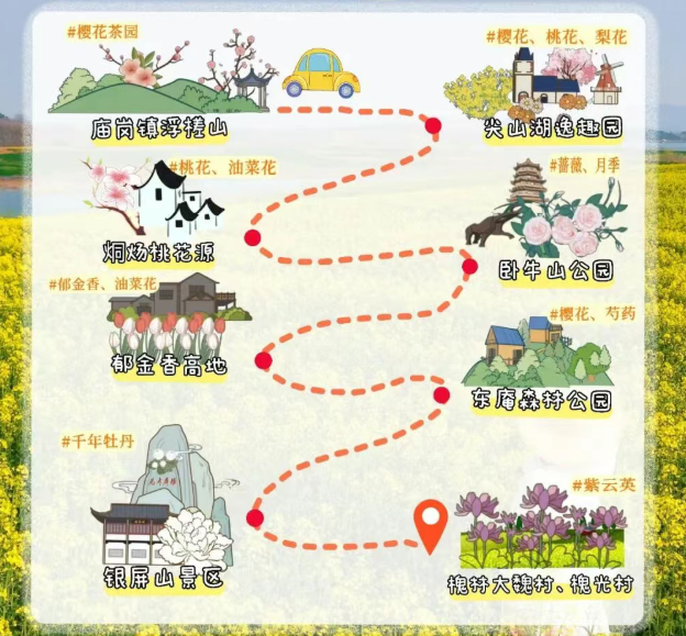 春游巢湖！4️⃣条路线，N种风光→